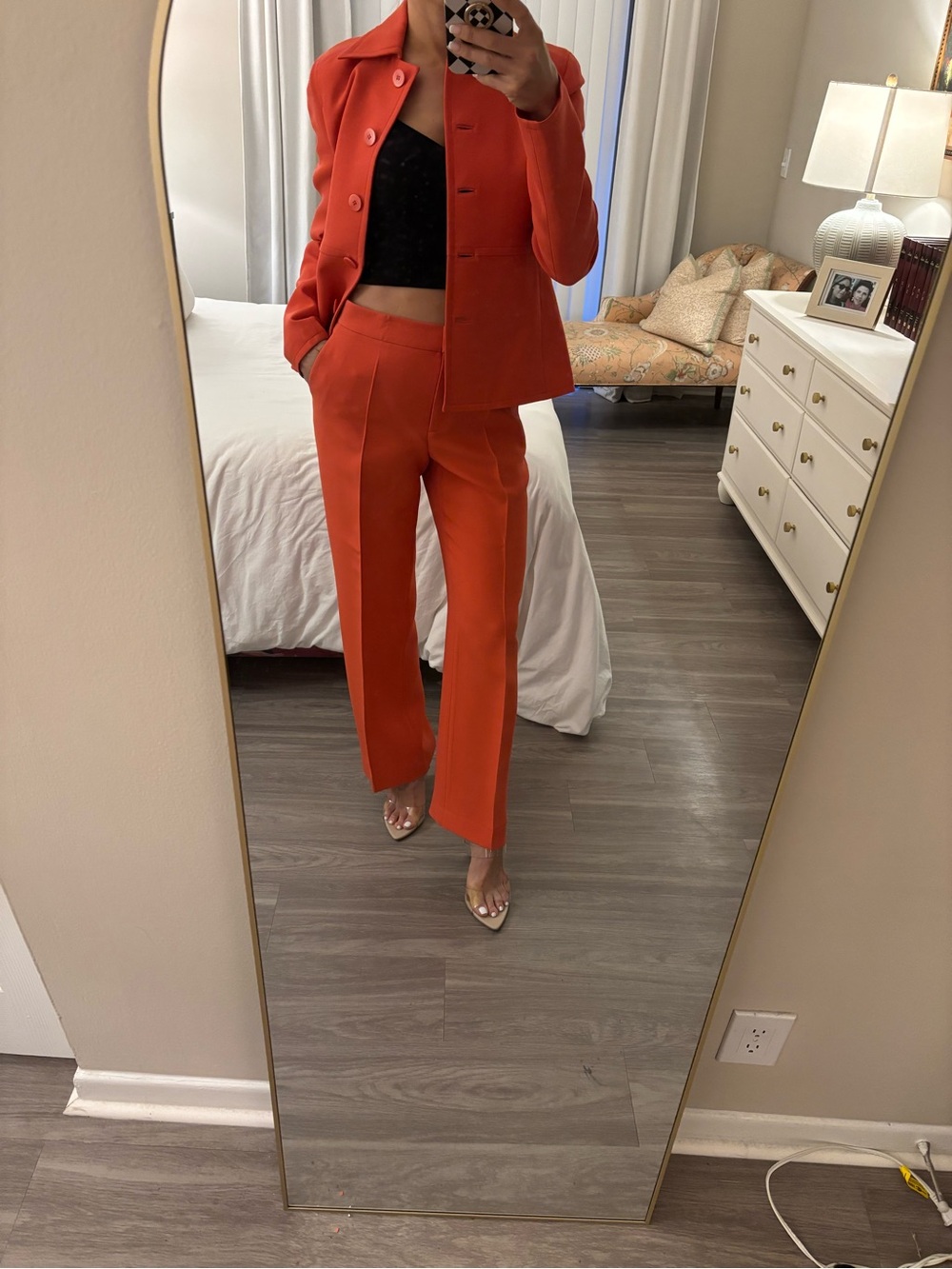 β¨ Lafayette 148 New York Stamped Poppy Waist Seam Blazer & Gates Pant Set NWT - Picture 3 of 12